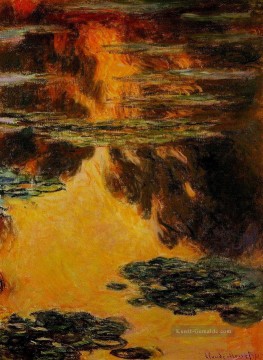  blumen - Wasserlilien II Claude Monet impressionistische Blumen